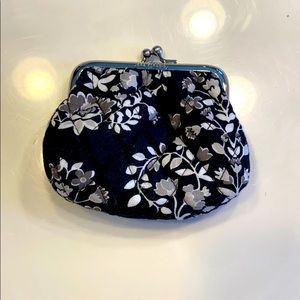 Vera Bradley kiss lock coin purse